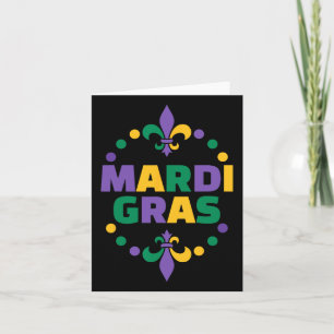 Mardi Gras Happy Mardi Gras Carnival  Card