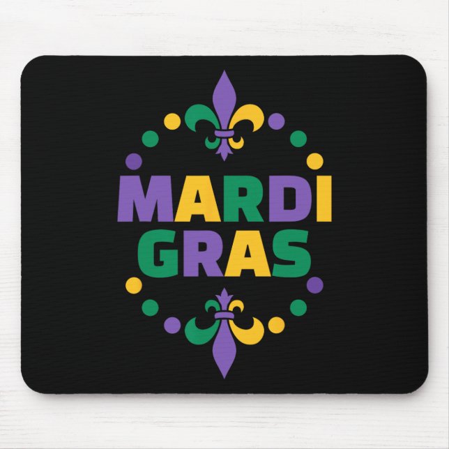 Mardi Gras Happy Mardi Gras Carnival  Mouse Pad (Front)
