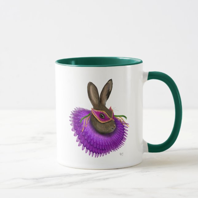 Mardi Gras Hare 2 Mug (Right)