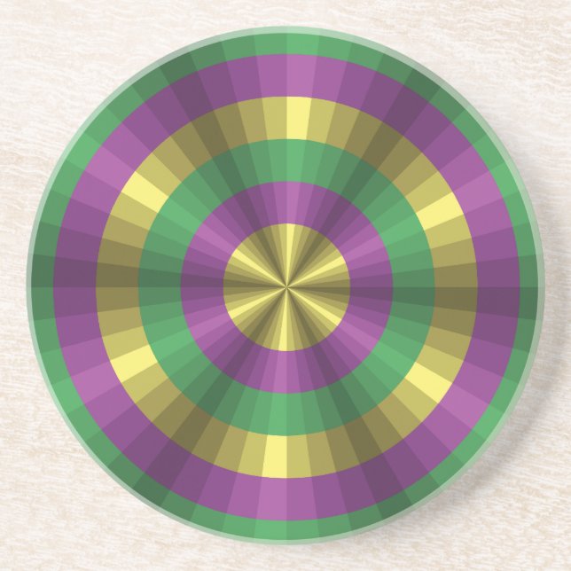 Mardi Gras Illusion Coaster (Front)