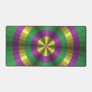 Mardi Gras Illusion Desk Mat