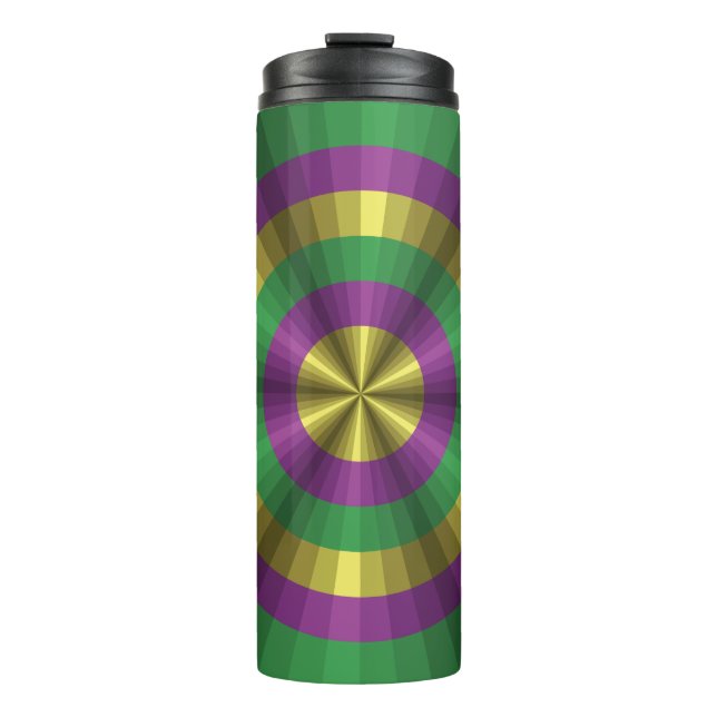 Mardi Gras Illusion Thermal Tumbler (Front)