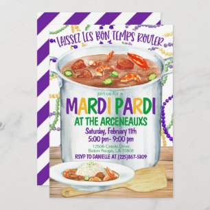 Mardi Gras Invitation