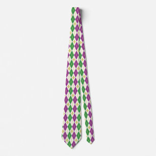 Mardi Gras Jacquard Cravate masculin