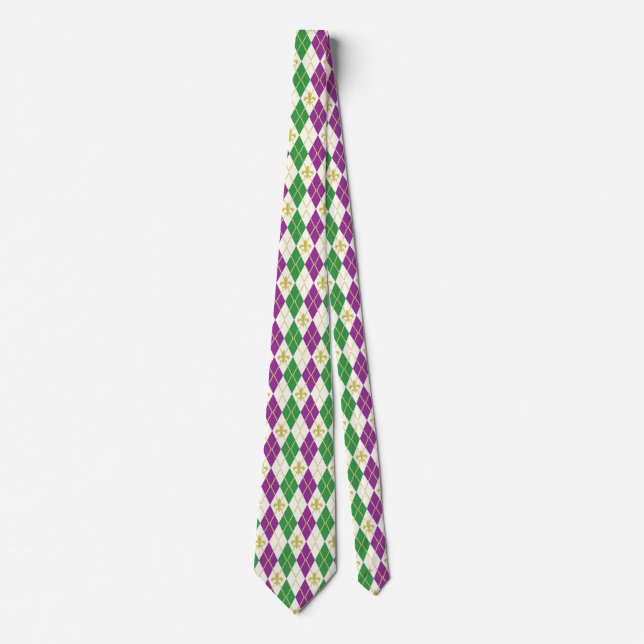 Mardi Gras Jacquard Cravate masculin (Devant)