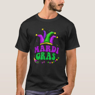 Mardi Gras Jester Hat Party Men Women Carnival T-Shirt