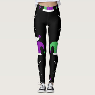 Mardi Gras Jester Leggings Casquettes
