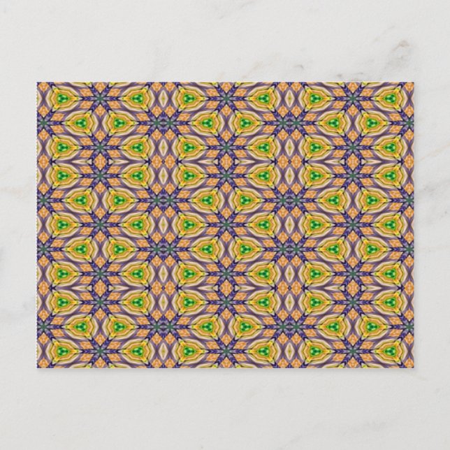 Mardi Gras Kaleidoscope Postcard (Front)
