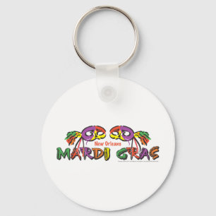 Mardi Gras Keychain
