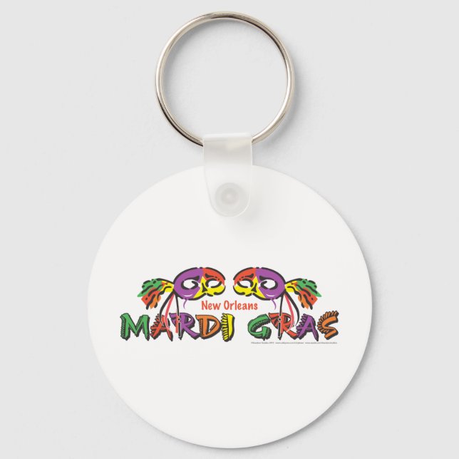 Mardi Gras Keychain (Front)