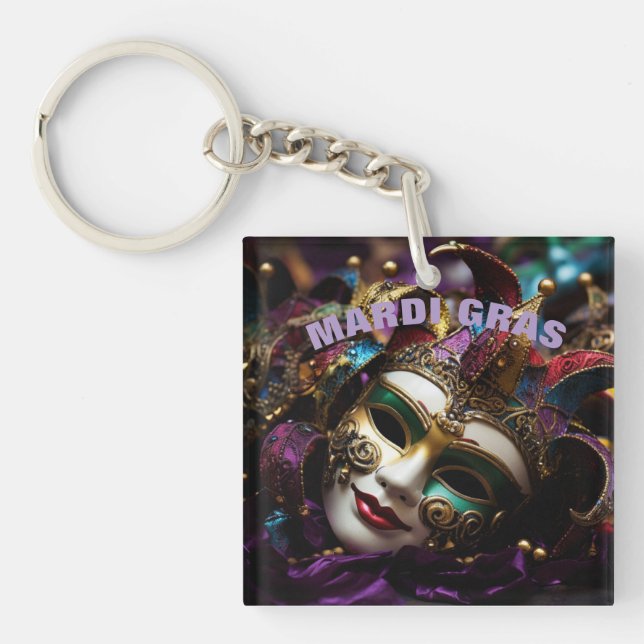 Mardi Gras  Keychain (Front)
