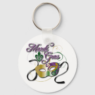 Mardi Gras Keychain