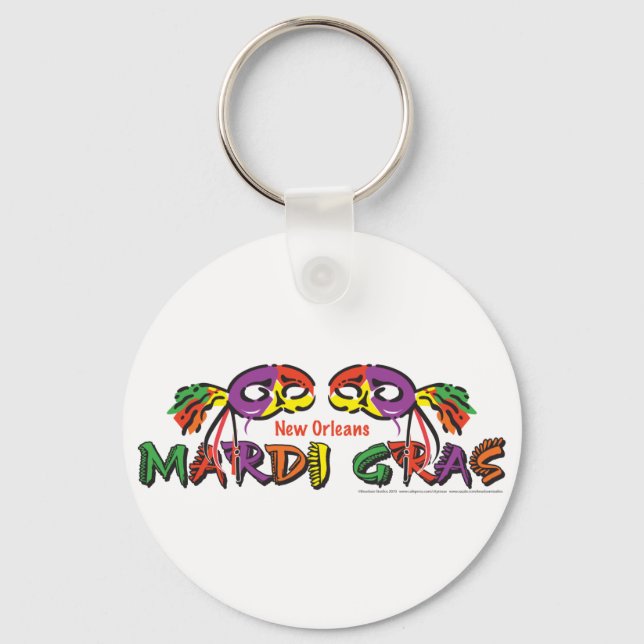 MARDI-GRAS KEYCHAIN (Front)