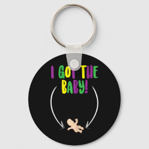 Mardi Gras King Cake By  Keychain