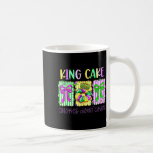 Mardi Gras King Cake Coquette Bow Girl Women Carni Coffee Mug
