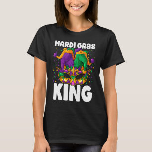 Mardi Gras King Costume Jester Outfit Kids Boy Men T-Shirt