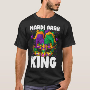 Mardi Gras King Costume Jester Outfit Kids Boy Men T-Shirt