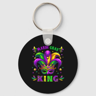 Mardi Gras King Fun Mardi Gras Carnival 2025 Gift Keychain