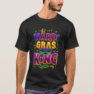 Mardi Gras King Tee: Assert your festive dominance T-Shirt