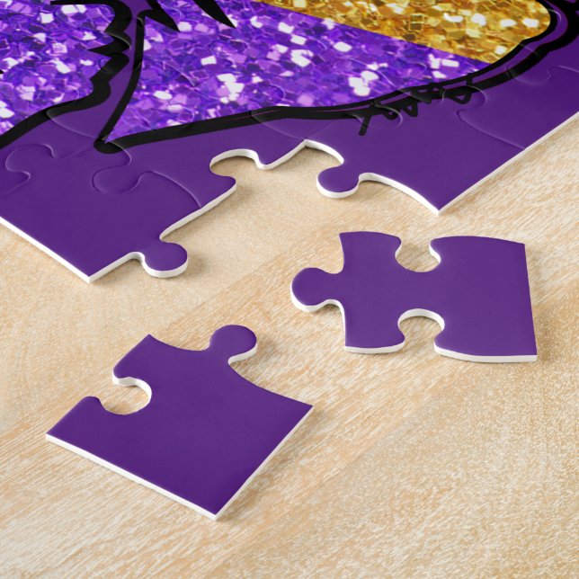 Mardi Gras Kiss Jigsaw Puzzle (Side)