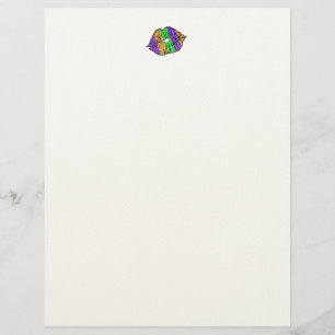 Mardi Gras Kiss Letterhead