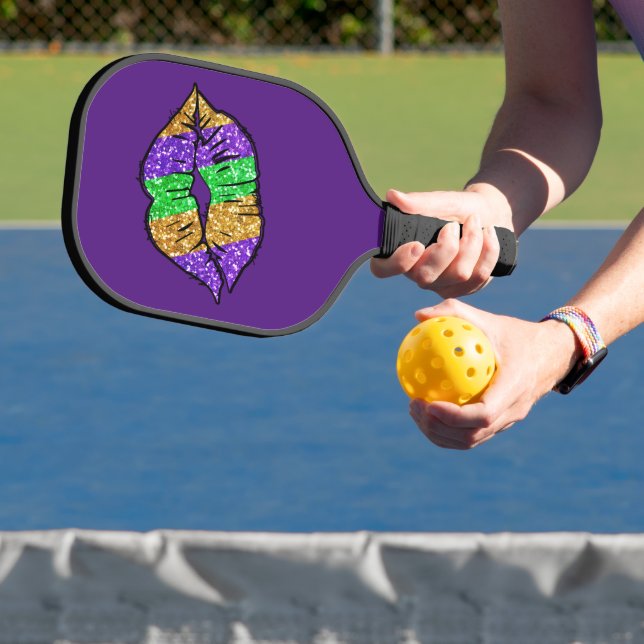 Mardi Gras Kiss Pickleball Racket Pickleball Paddle (Insitu)