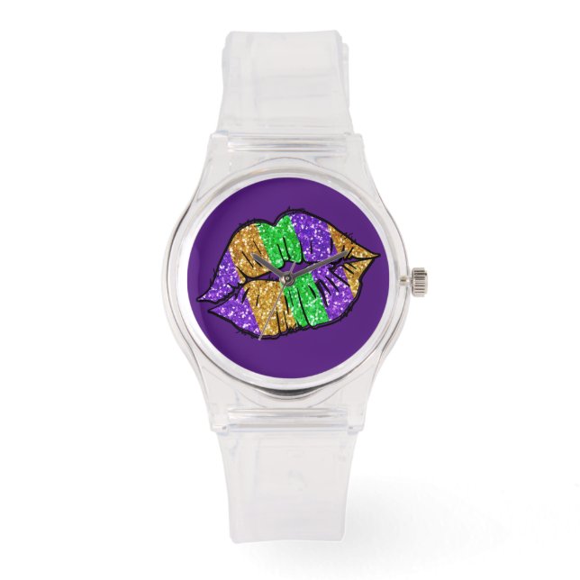 Mardi Gras Kiss Watch (Front)