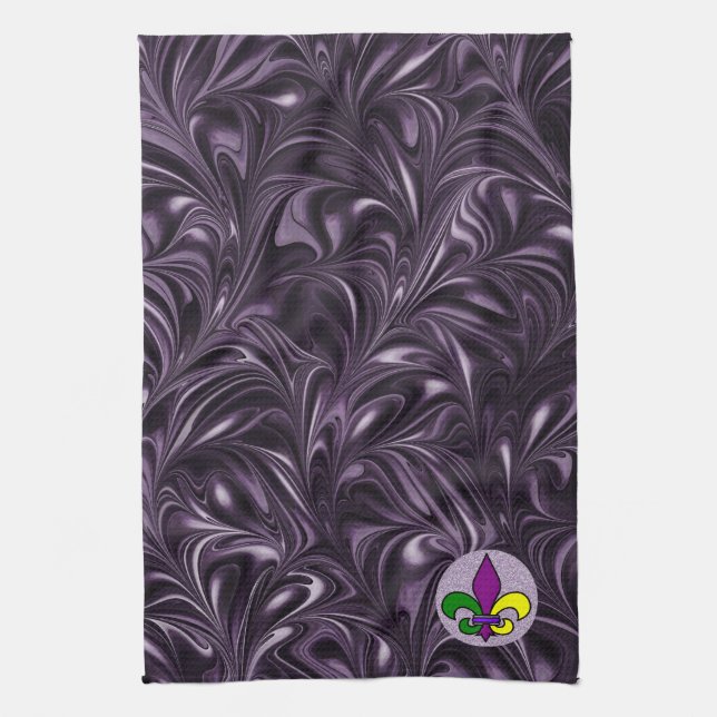 Mardi Gras Kitchen Towel (Vertical)