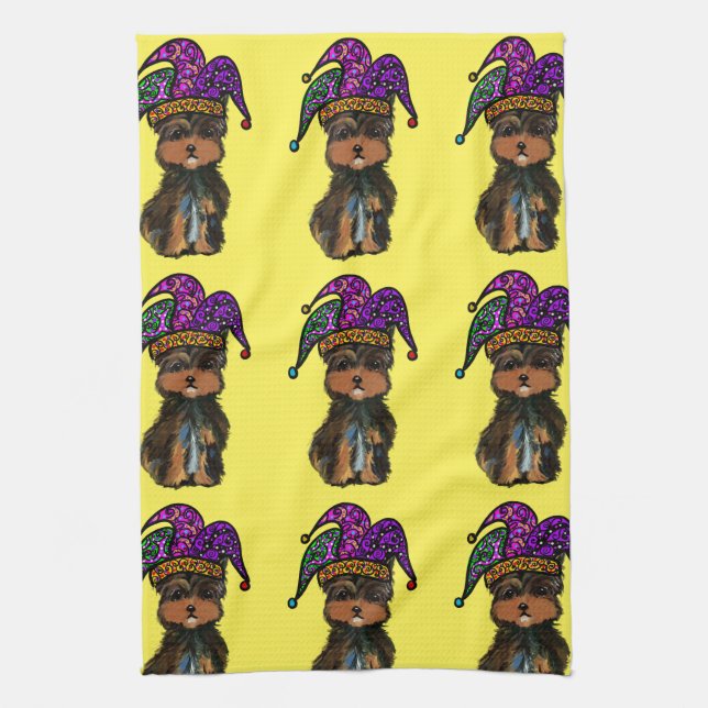 MARDI GRAS KITCHEN TOWEL (Vertical)