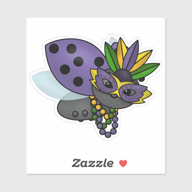 Mardi Gras Ladybug (Sheet)