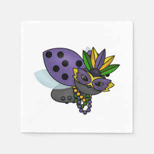 Mardi Gras Ladybug Napkin