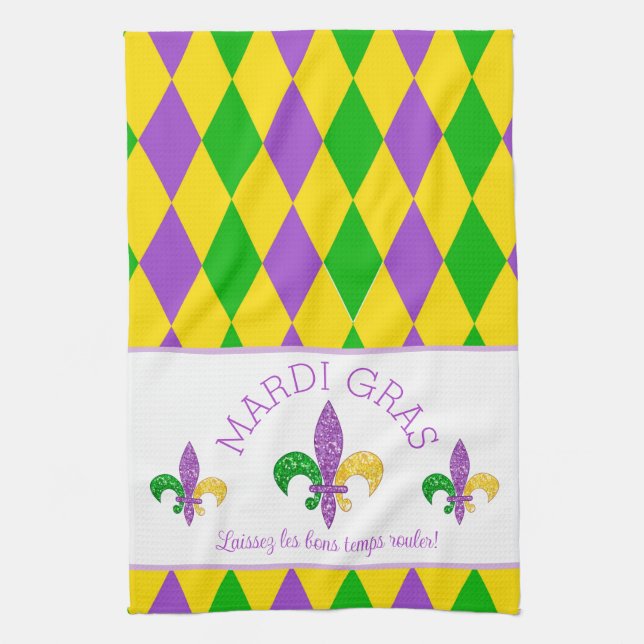 Mardi Gras ! Laisser la serviette de cuisine Good  (Vertical)
