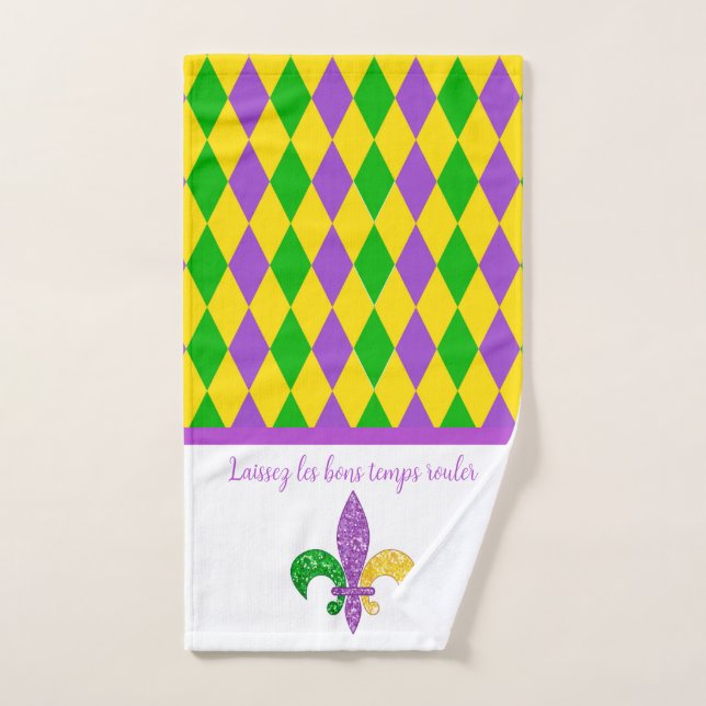 Mardi Gras ! Laisser le Good Times rouler la servi (Serviette à main)