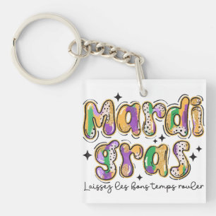 Mardi Gras Laissez Les Bons Temps Rouler  Keychain