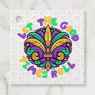 Mardi Gras Let the good times roll Favour Tags