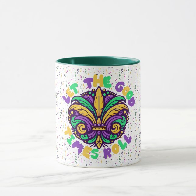 Mardi Gras Let the good times roll Mug (Center)