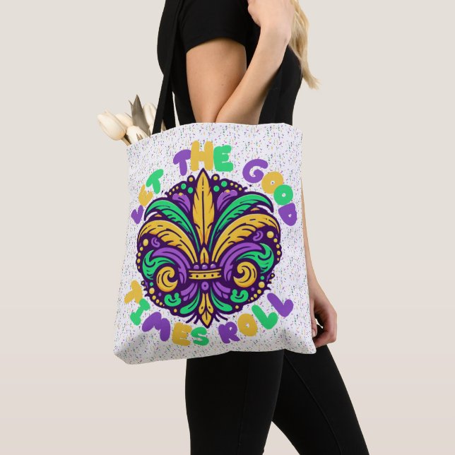 Mardi Gras Let the good times roll Tote Bag (Close Up)