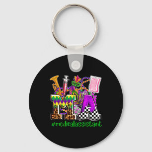 Mardi Gras Ma Medical Istant Nurse Festival Party  Keychain