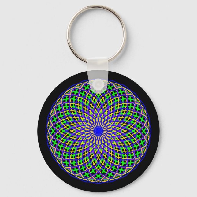 Mardi Gras Madness Keychain (Front)
