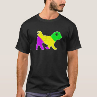 Mardi Gras Maltese Dog Funny Puppy Dog Lover T-Shirt