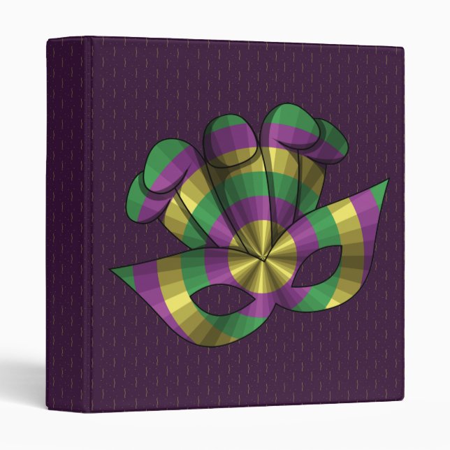Mardi Gras Mask Binder (Front/Spine)