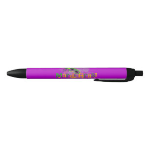 Mardi Gras Mask Black Ink Pen