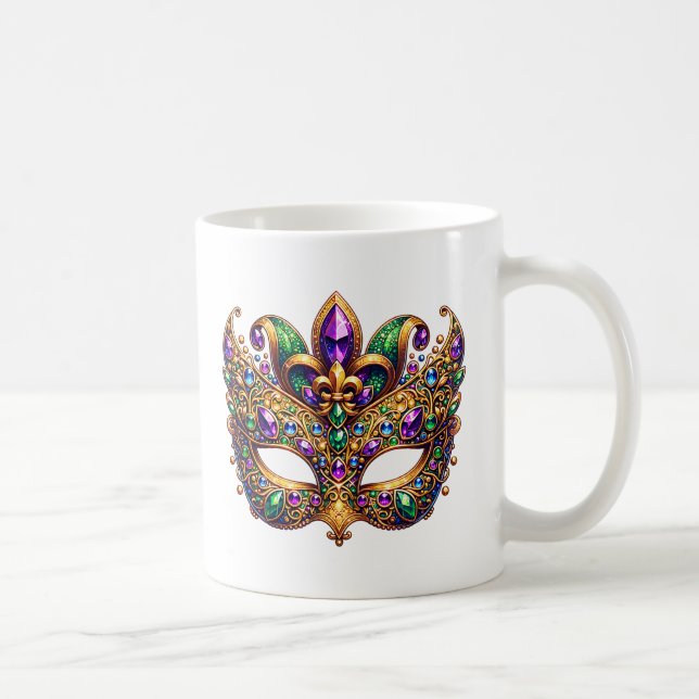 Mardi Gras Mask  Coffee Mug (Right)