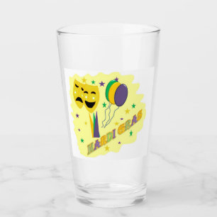 Mardi Gras mask design Colourful   Glass