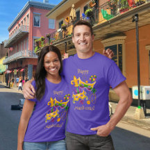 Mardi Gras Mask Fleur de Lis Beads King Cake
