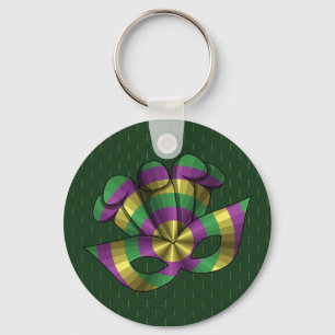 Mardi Gras Mask Keychain