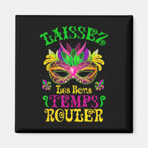 Mardi Gras Mask Let The Good Times Roll Fleur De L Magnet