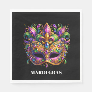 Mardi Gras Mask  Napkin