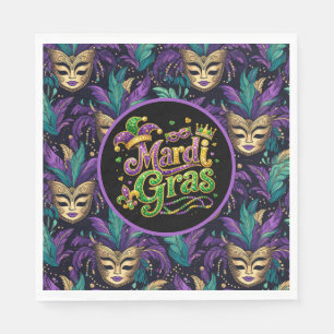 Mardi Gras Mask  Napkin
