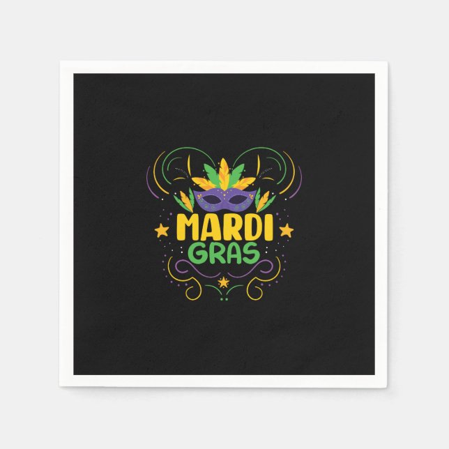 Mardi Gras Mask Napkin (Front)